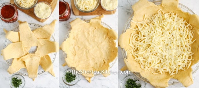 process of making crust for Easy Italian Casserole