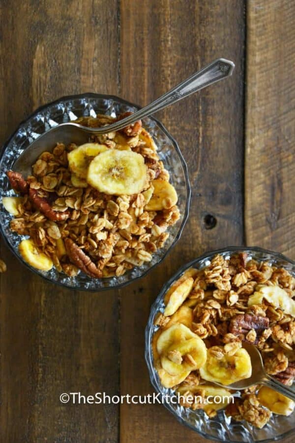 Homemade Banana Bread Granola (Easy to Make!) The Shortcut Kitchen