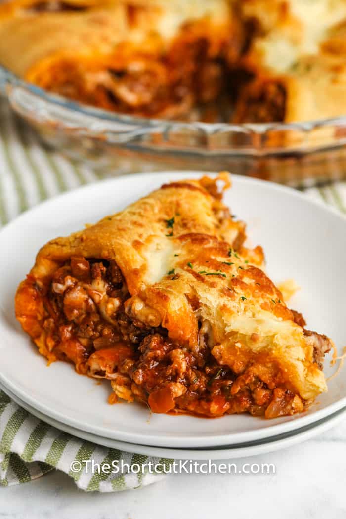 Easy Italian Casserole on a white plate