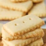 stack of Easy Shortbread Cookies