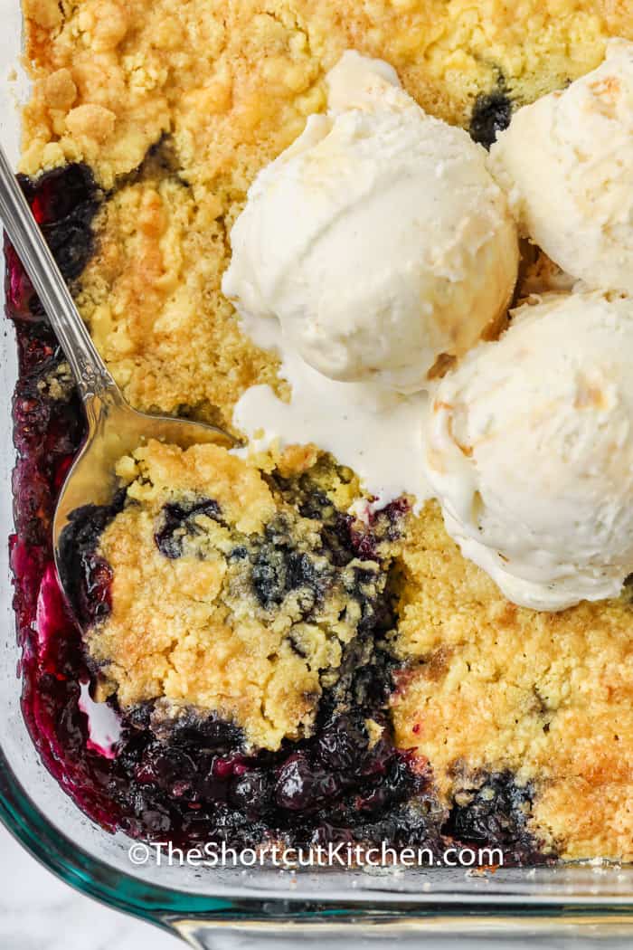 Lemon Blueberry Dump Cake (With Cake Mix!) The Shortcut