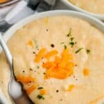bowls of Creamy Potato Soup