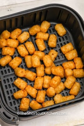 cooked Air Fryer Frozen Tater Tots