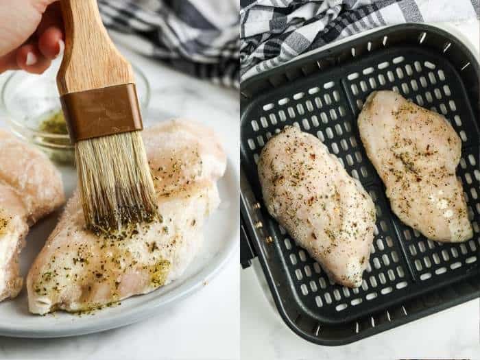 Air Fryer Frozen Chicken Breasts (3 Ingredient Recipe!) - The