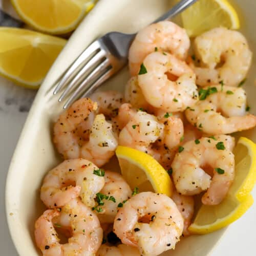 Air Fryer Frozen Shrimp - Running to the Kitchen®