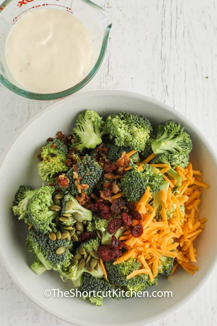 ingredients to make Easy Broccoli Salad