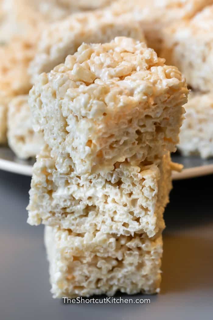 stack of rice krispie treats