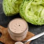 thousand island dressing in a glass jar