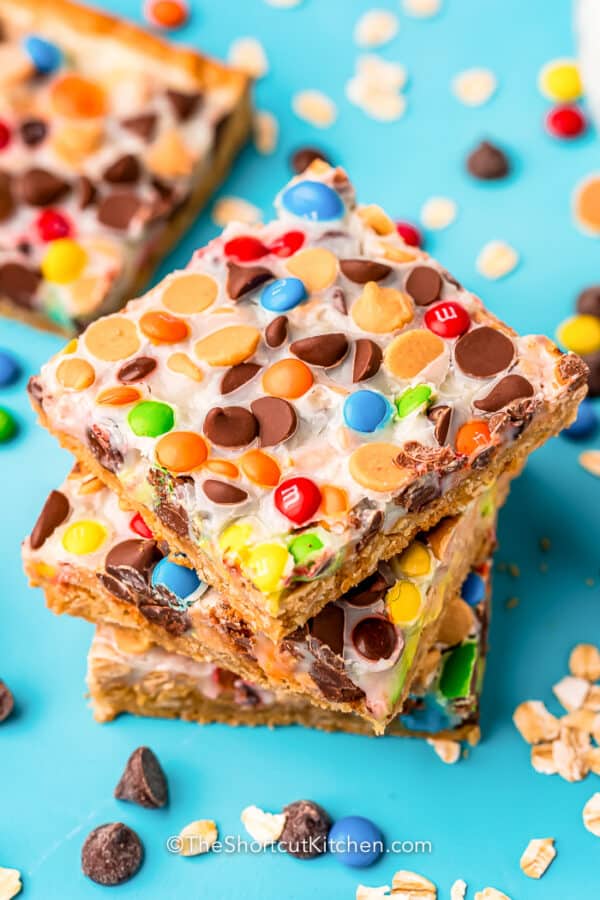 Monster Magic Cookie Bars (Easy Prep!) - The Shortcut Kitchen