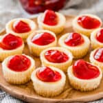 platter full of Mini Cheesecake Bites