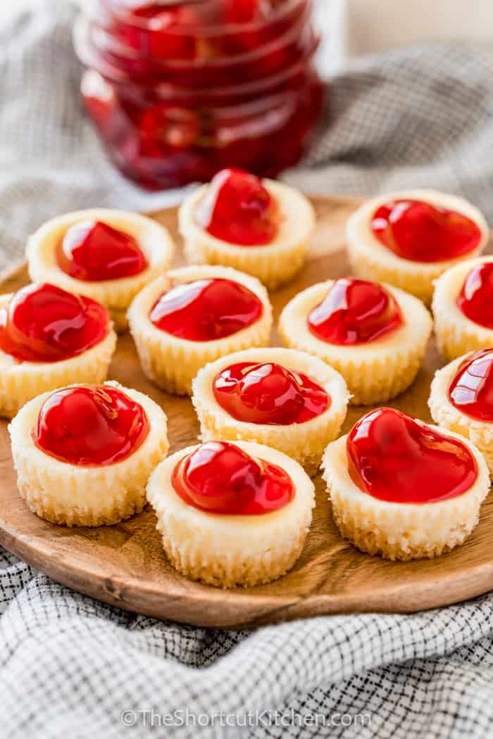 platter full of Mini Cheesecake Bites