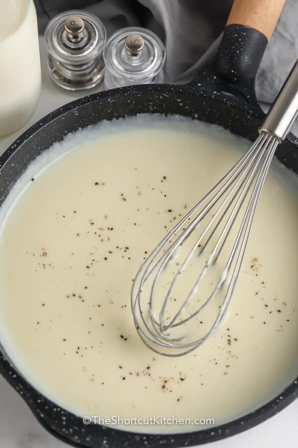 Homemade White Gravy Ready In 10 Minutes The Shortcut Kitchen   TSK White Gravy 19 600x900 