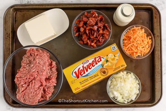Bacon Beef Queso Dip Ingredients