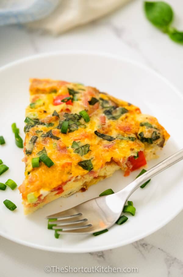 Egg Frittata (Quick and Easy 15 Minute Prep!) - The Shortcut Kitchen