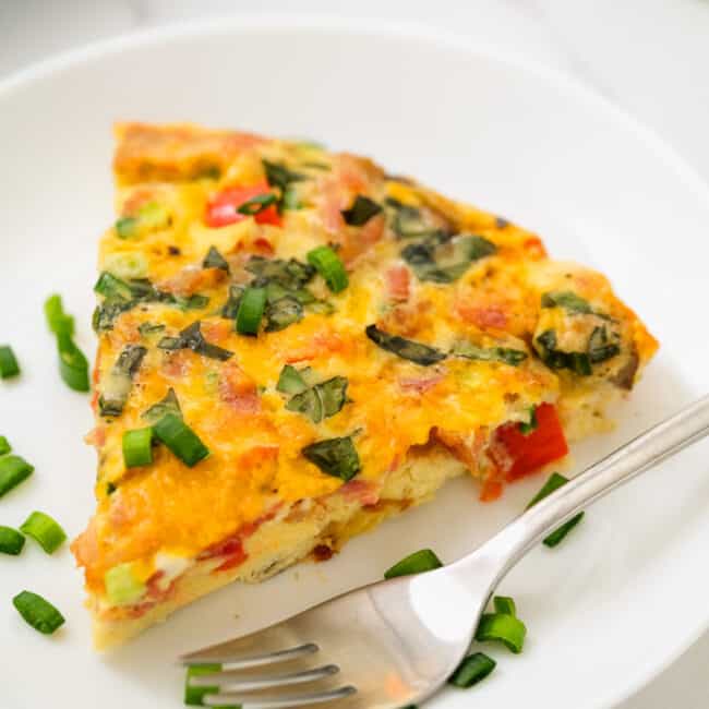 Egg Frittata (Quick and Easy 15 Minute Prep!) - The Shortcut Kitchen