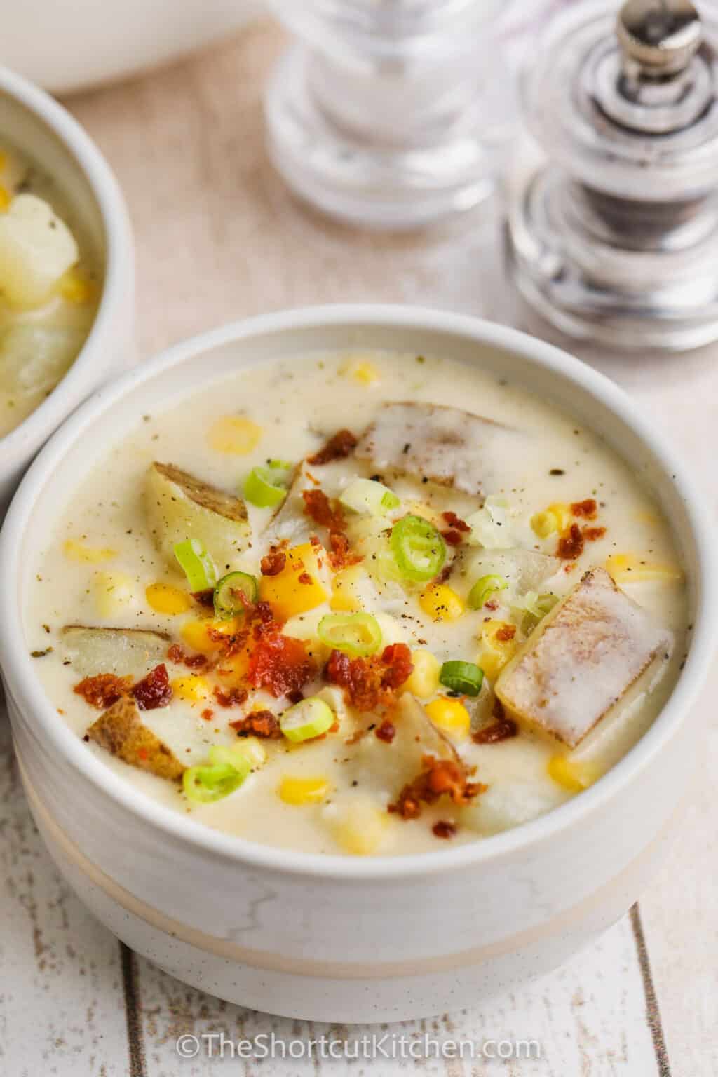 Easy Potato Corn Chowder (Creamy And Hearty!) - The Shortcut Kitchen