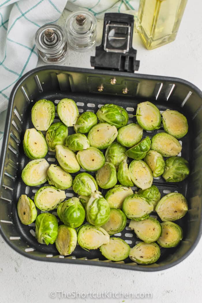 Air Fryer Brussel Sprouts Recipe (4 Ingredients!) The Shortcut Kitchen