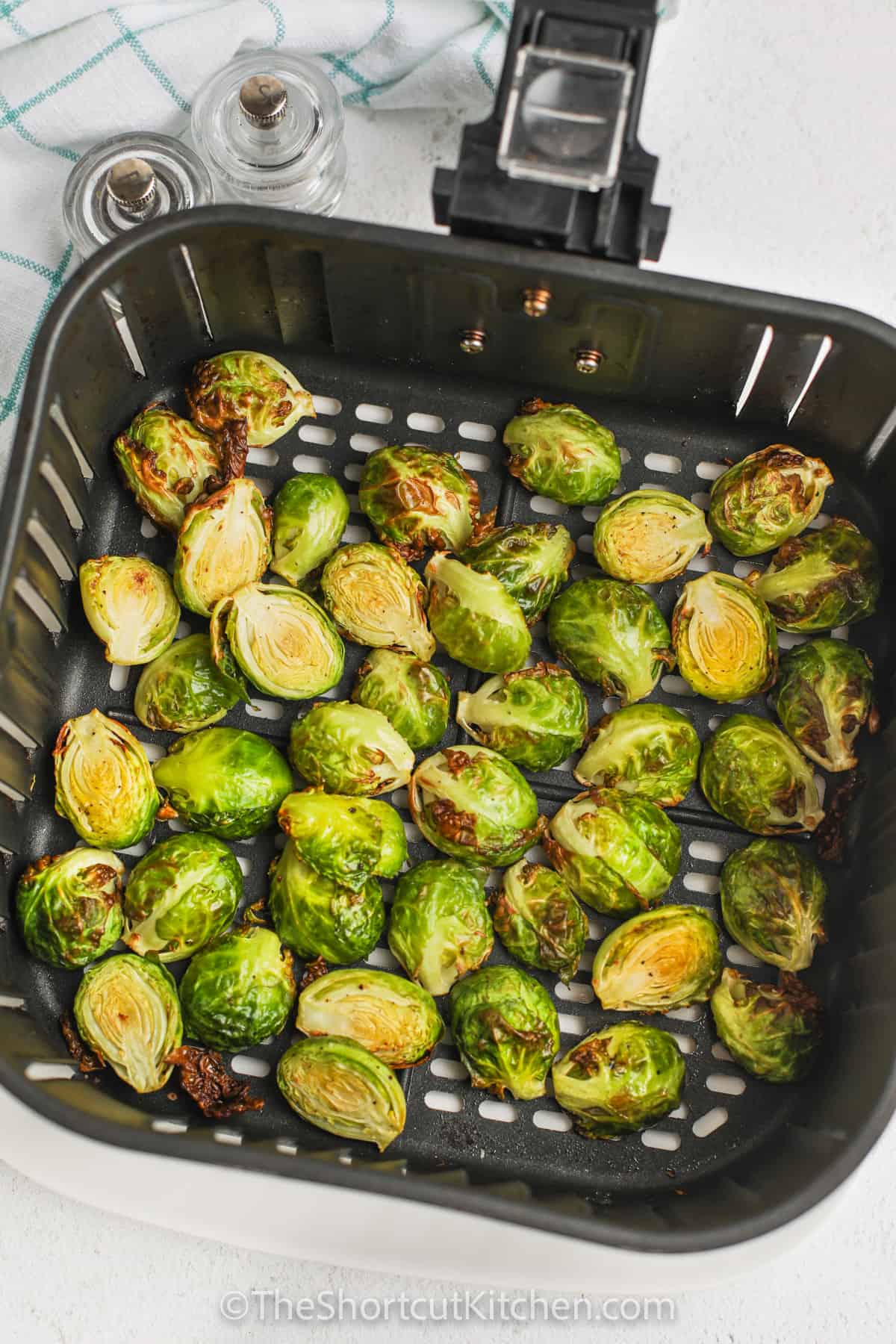 baked Air Fryer Brussel Sprouts Recipe in the air fryer
