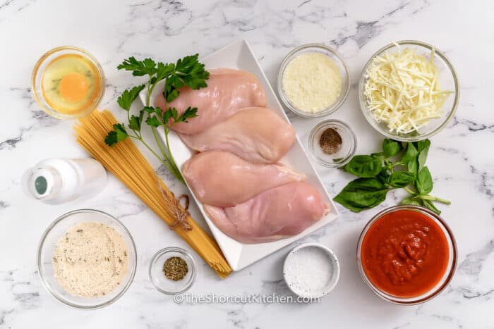 Air Fryer Parmesan Chicken - The Shortcut Kitchen