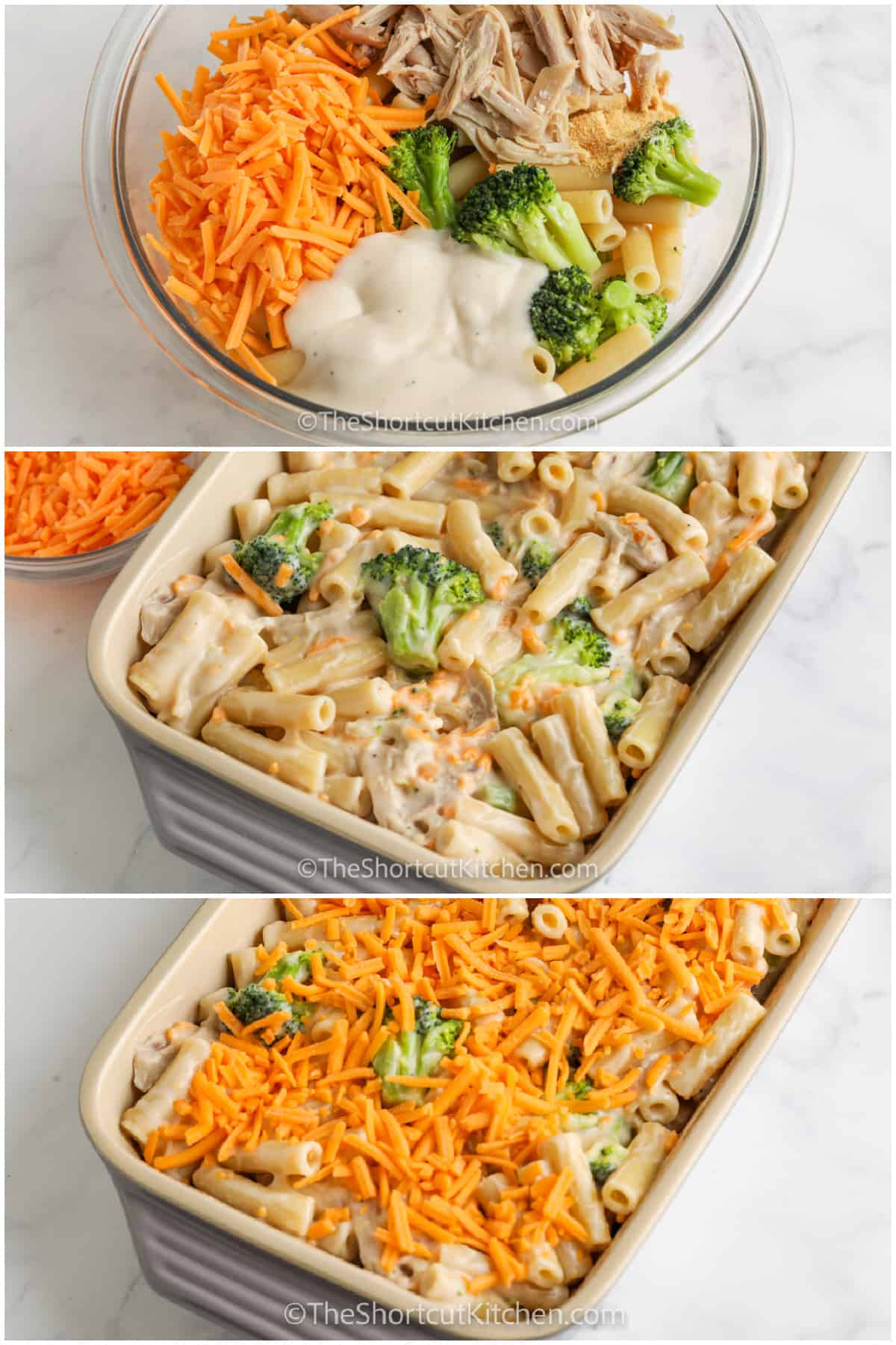 process to make Chicken Broccoli Ziti