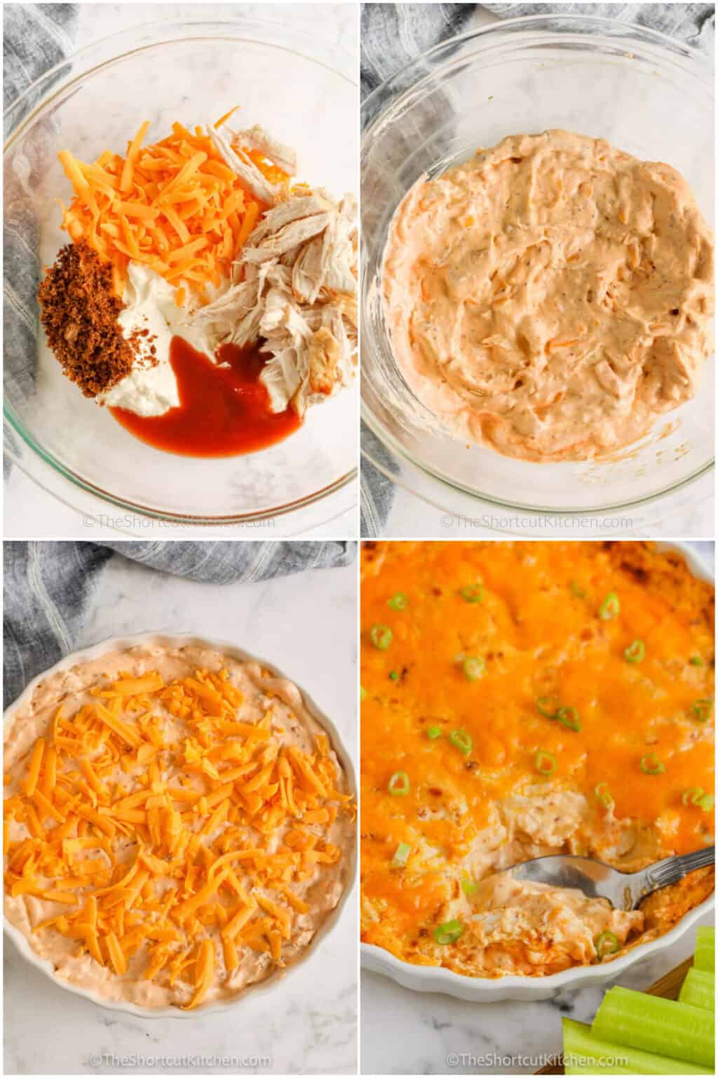 Buffalo Ranch Chicken Dip (With Bacon!) The Shortcut Kitchen