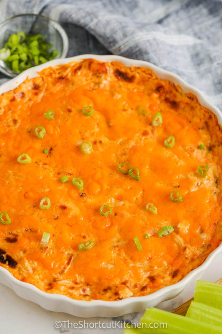 Buffalo Ranch Chicken Dip (With Bacon!) The Shortcut Kitchen