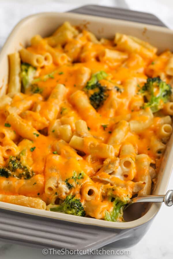 Chicken Broccoli Ziti (With Creamy Alfredo Sauce!) The Shortcut Kitchen