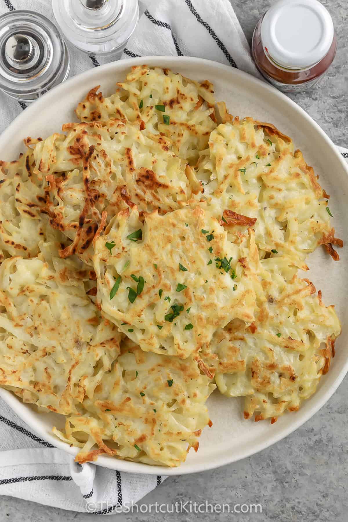 Homemade Hash Browns on a plate