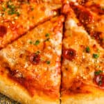 Sliced bisquick pizza dough pizza