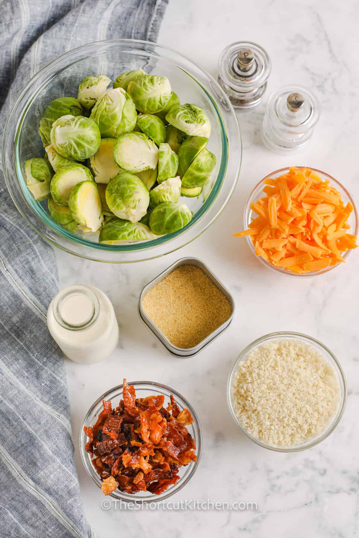 Ingredients for Brussel Sprouts Casserole