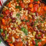 pot full of Minestrone Soup Recipe