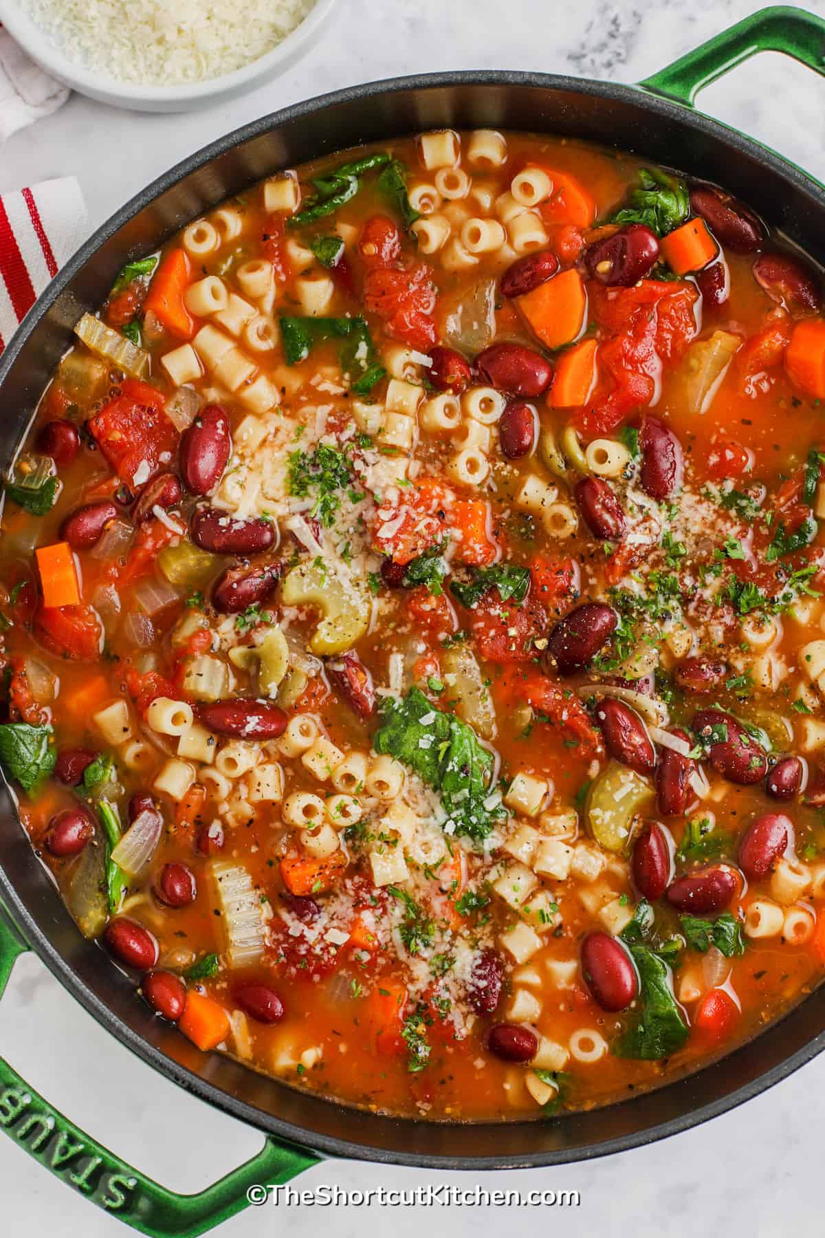 pot full of Minestrone Soup Recipe