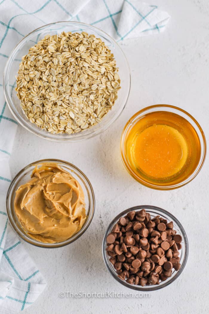 No Bake Peanut Butter Oatmeal Bars Min Prep The Shortcut Kitchen