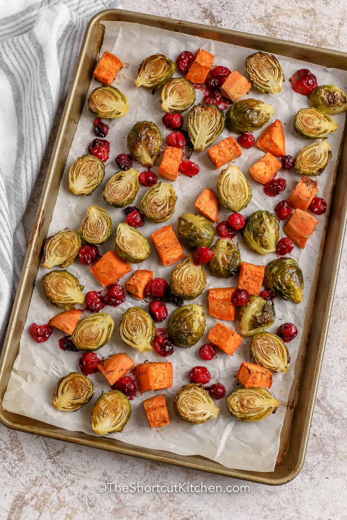 Roasted Vegetables on a sheet pan