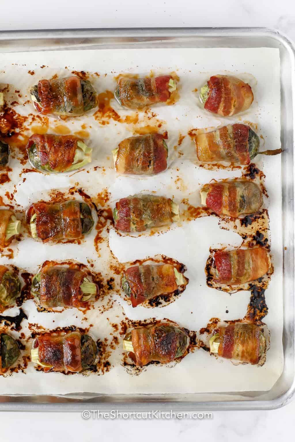 Bacon Wrapped Brussels Sprouts (Easy Appetizer!) The Shortcut Kitchen