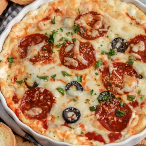 Cheesy Pizza Dip (Quick 10 Min Prep!) - The Shortcut Kitchen