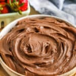 plated Nutella Fruit Dip