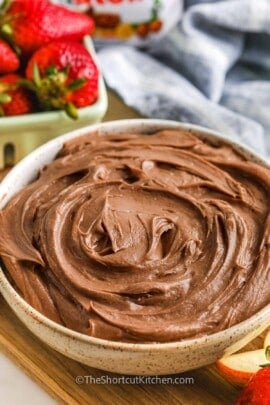 plated Nutella Fruit Dip