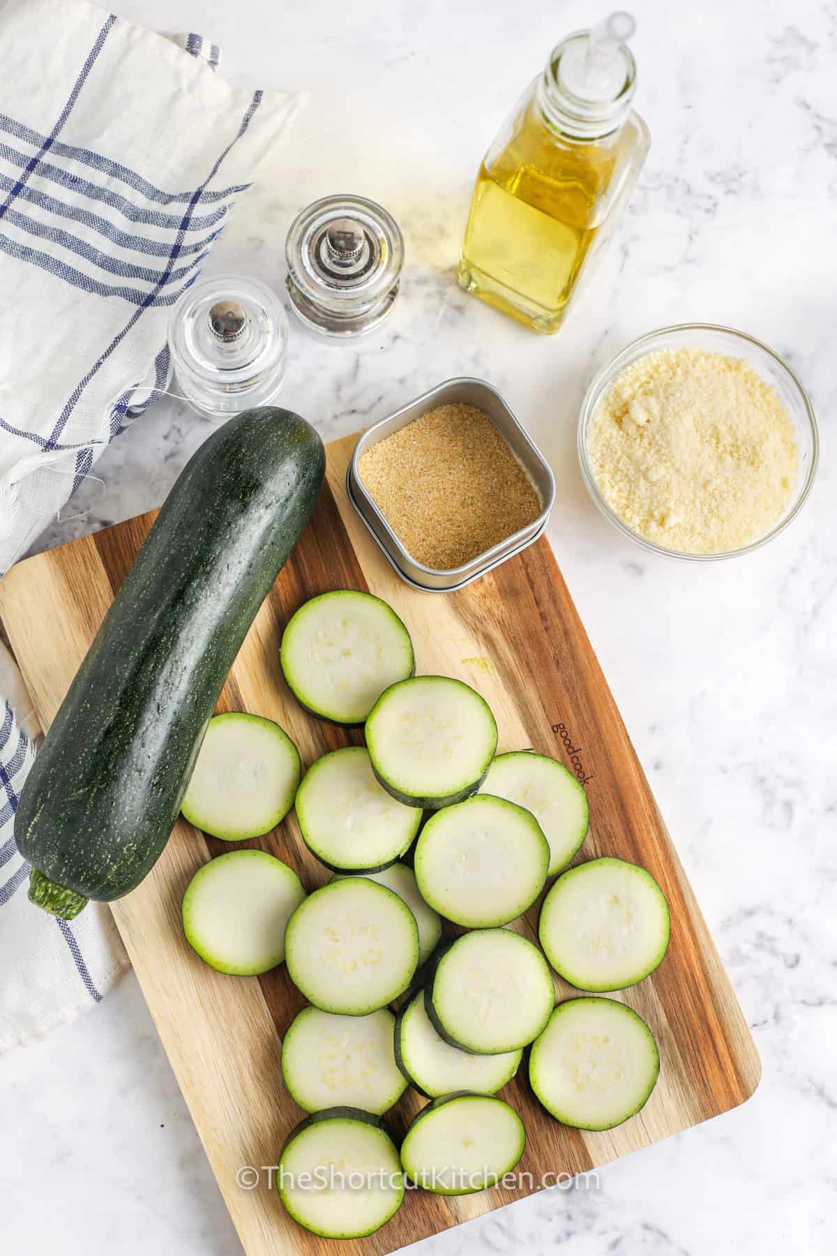 ingredients to make Oven Baked Parmesan Zucchini