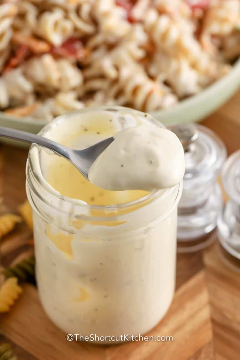 Easy Pasta Salad Dressing (Cold & Creamy!) The Shortcut Kitchen
