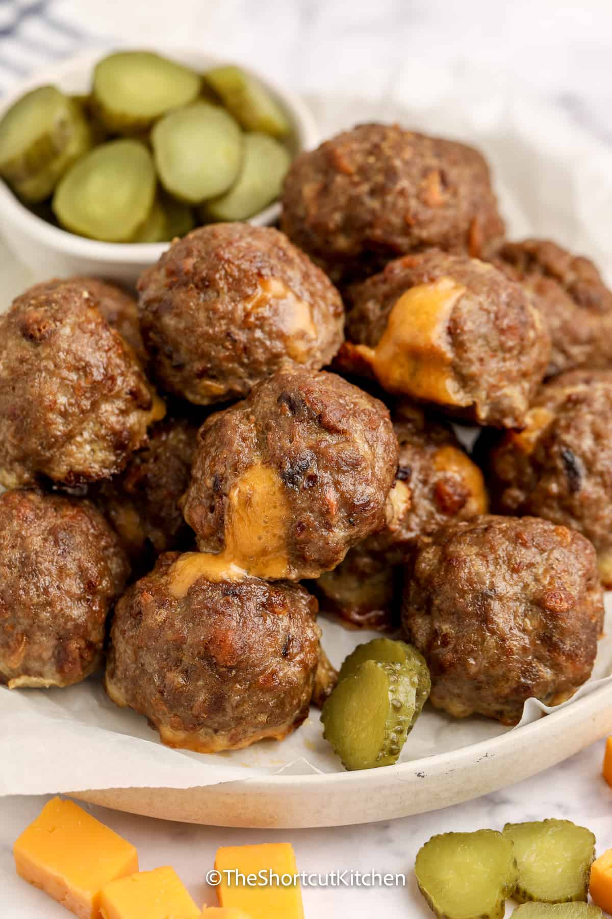 Bacon Cheeseburger Meatballs The Shortcut Kitchen
