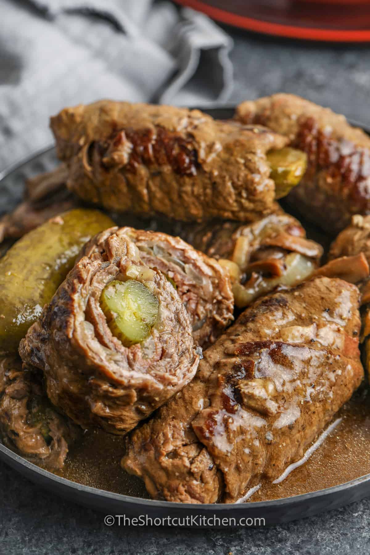 plated Beef Rouladen