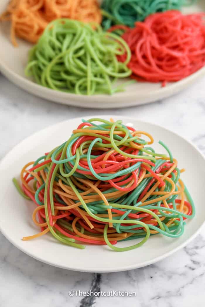 Colored Pasta Noodles The Shortcut Kitchen
