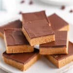 peanut butter bars on a plate