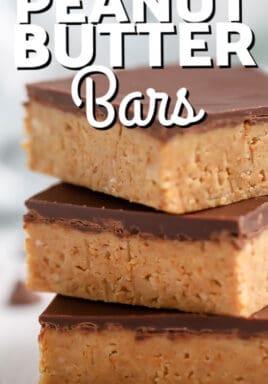 peanut butter bars with text