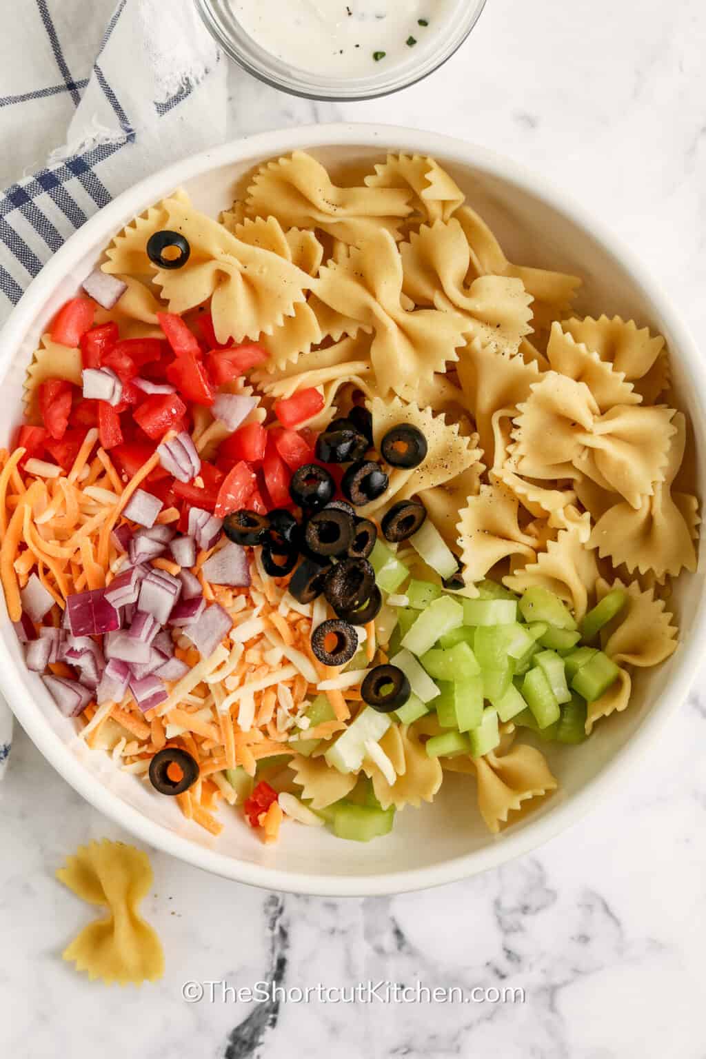 Bow Tie Pasta Salad (Quick and Easy Recipe!) The Shortcut Kitchen