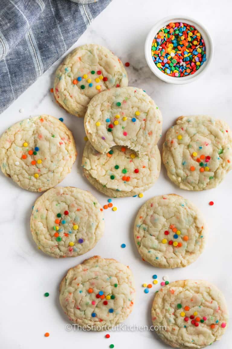 Funfetti Cake Mix Cookies (Homemade Style!) The Shortcut Kitchen
