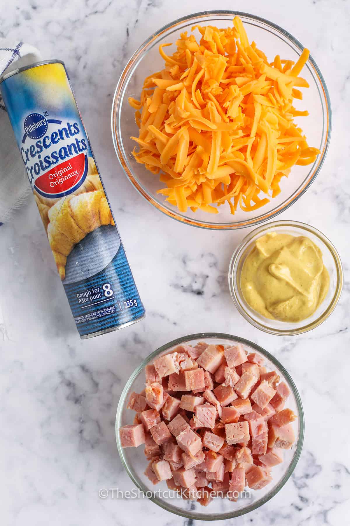 Ham & Cheese Crescent Braid ingredients