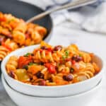 bowl of Black Bean Pasta