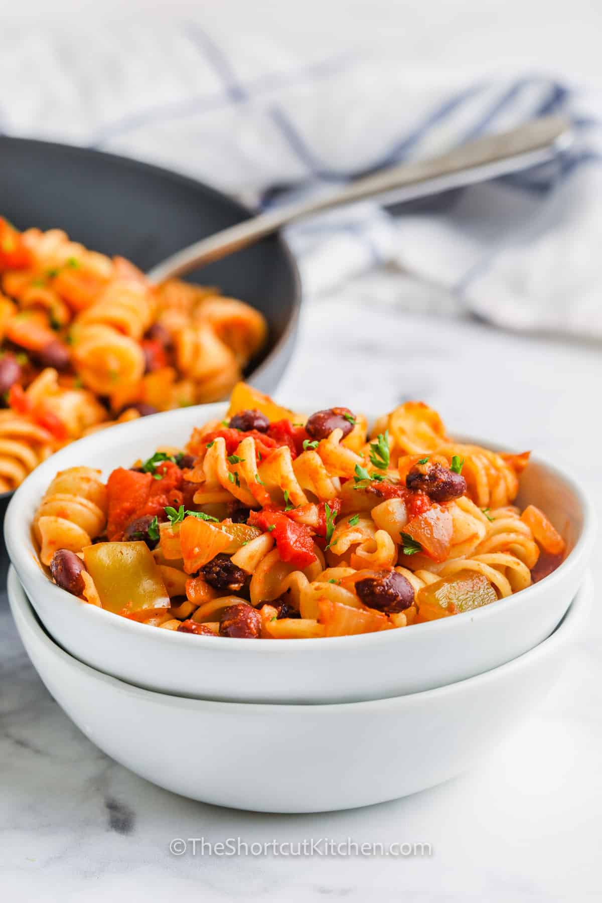 bowl of Black Bean Pasta